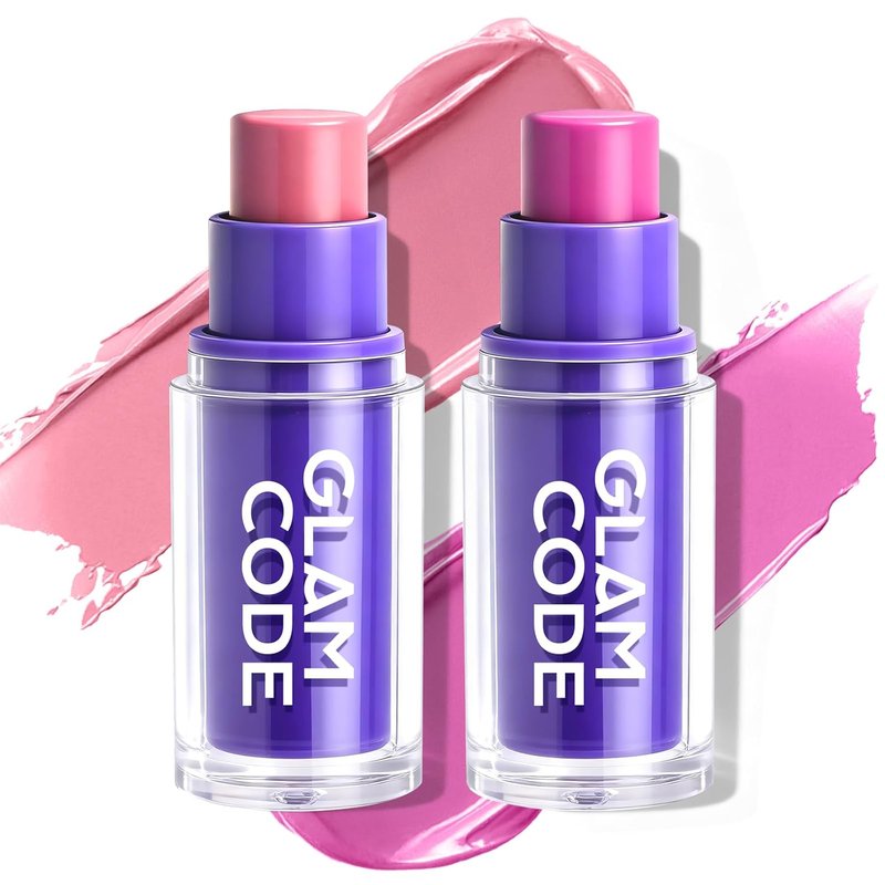 Glam Code Cream Blush - Multi-Use Hydrating Makeup Stick for Cheeks, Lips & Eyes | Vegan & Cruelty-Free - #04