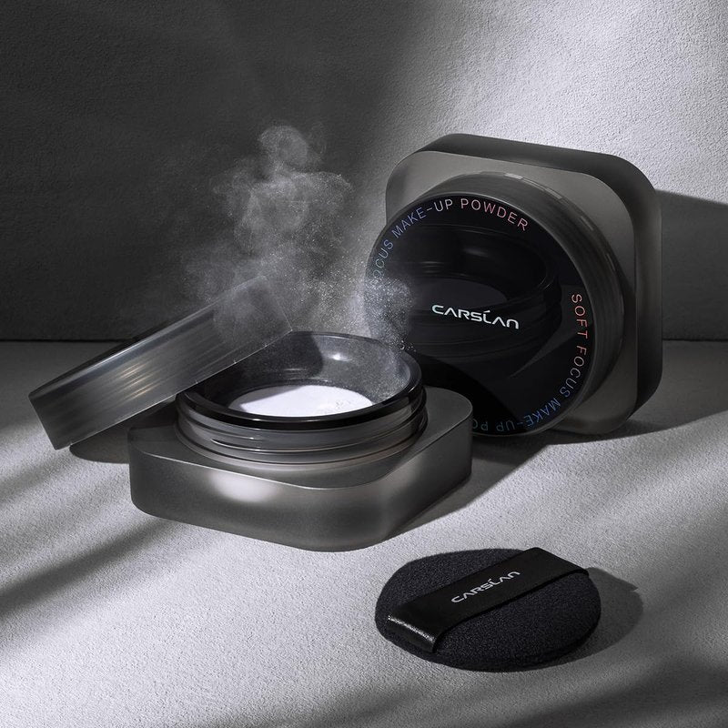 CARSLAN Soft Focus Loose Setting Powder - Waterproof, Matte, Oil Control | 24H Longwear, 02 Translucent