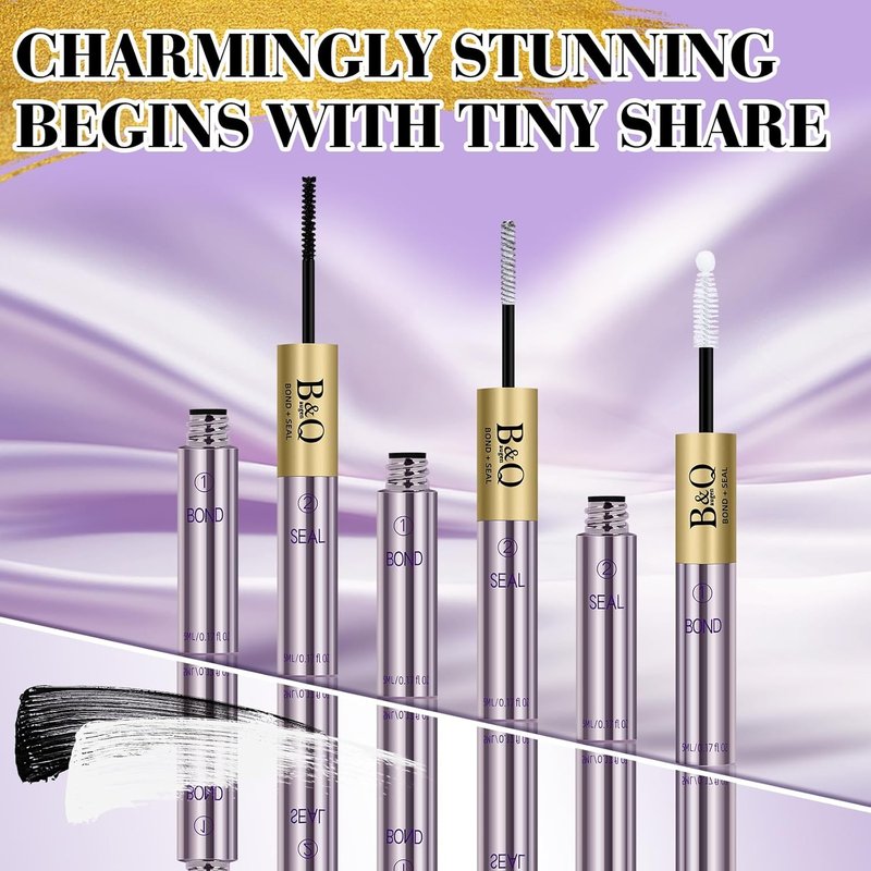 B&Q Lash Cluster Glue - 10ML Waterproof Bond & Seal for Long-Lasting Eyelash Clusters | Professional DIY Use