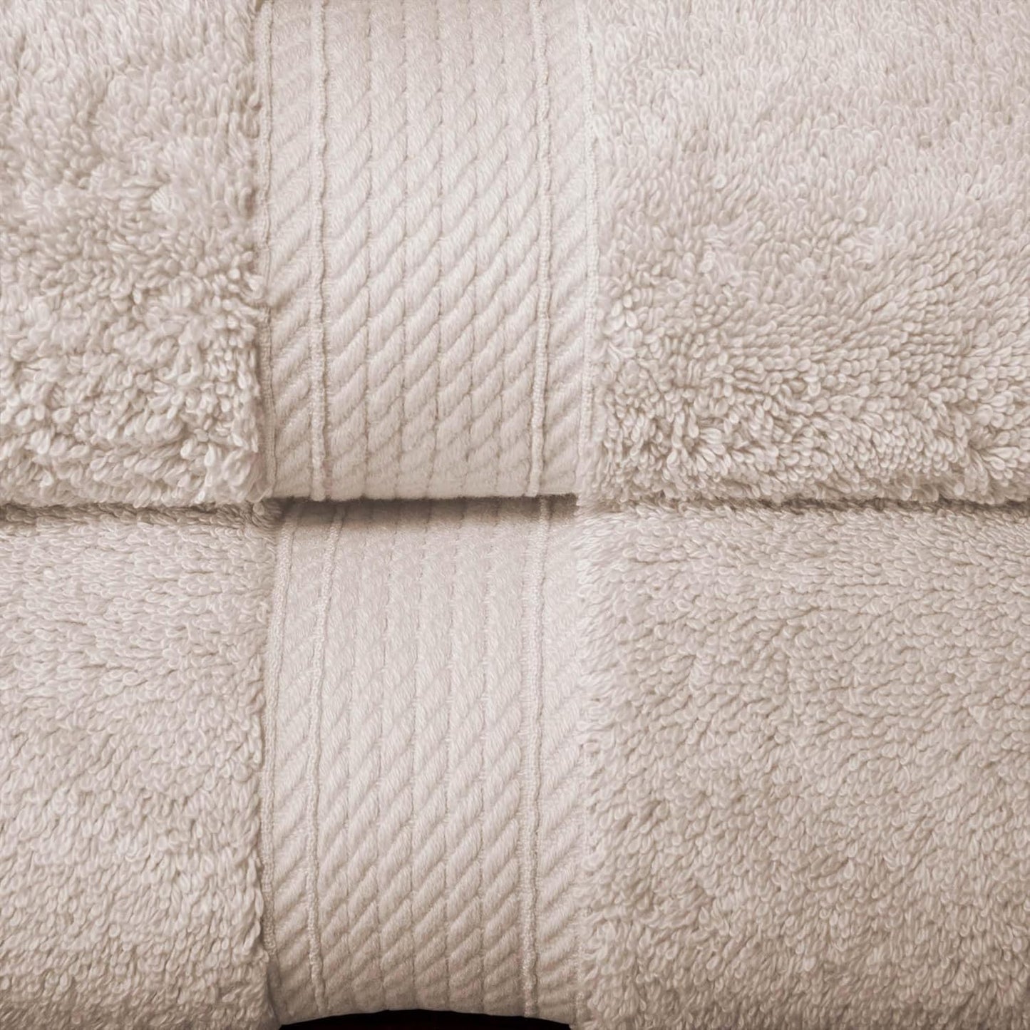 SUPERIOR Egyptian Cotton Ultra Plush & Absorbent, 10 Piece Set, Stone