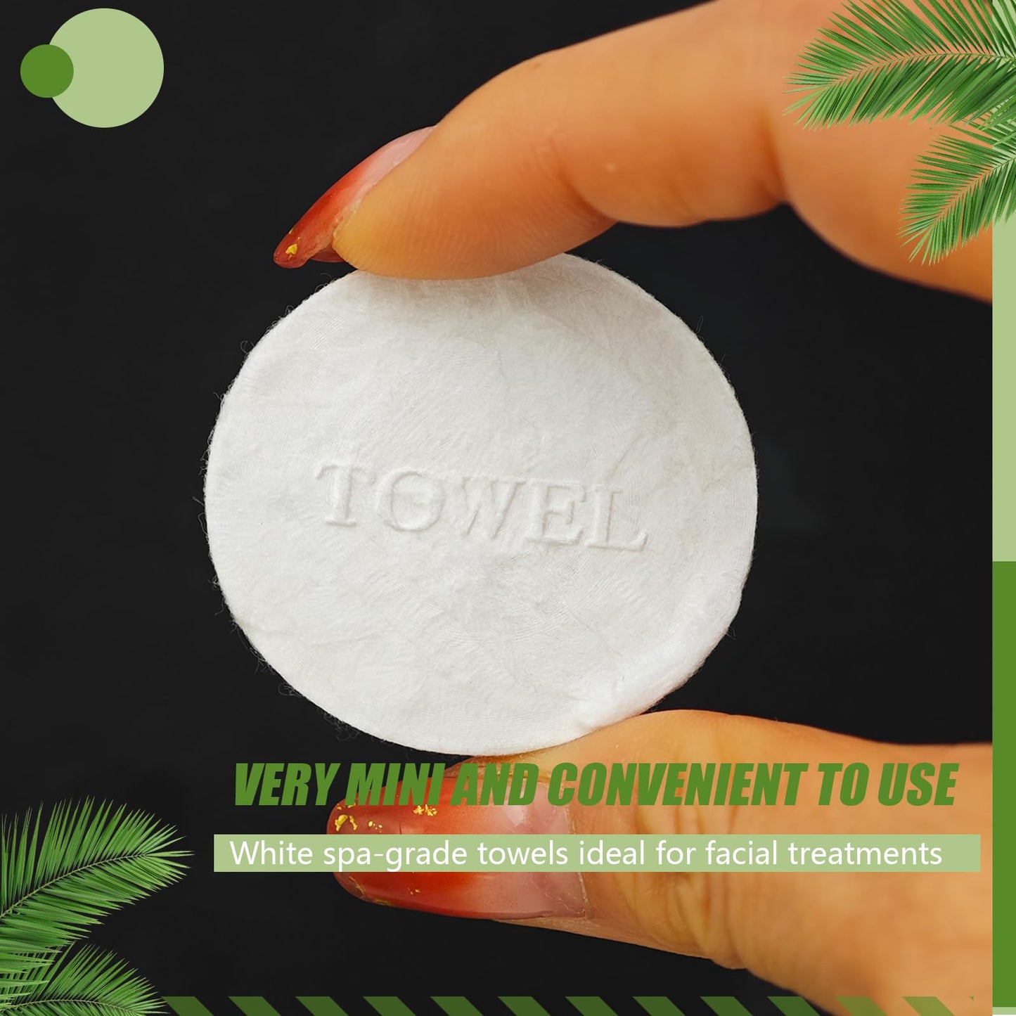 ZMJY Replacement Towels for Hot Face Towel Warmer - 60 Count White Compressed Spa Towels (3 Rolls of 20), Compatible Refills for Facial Care & Professional Salon Use
