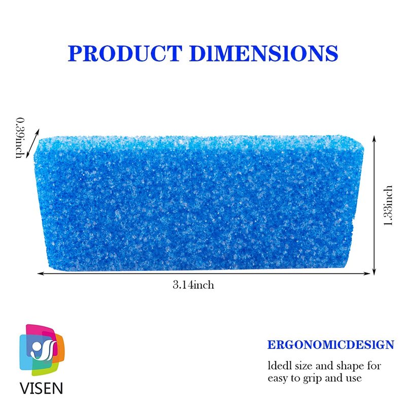 40 Pcs Pumice Stone for Feet Foot Scrubber Sponge for Feet Care and Callus Remover Mini Disposable Pumice Pads for Dead Skin Remover (Blue)