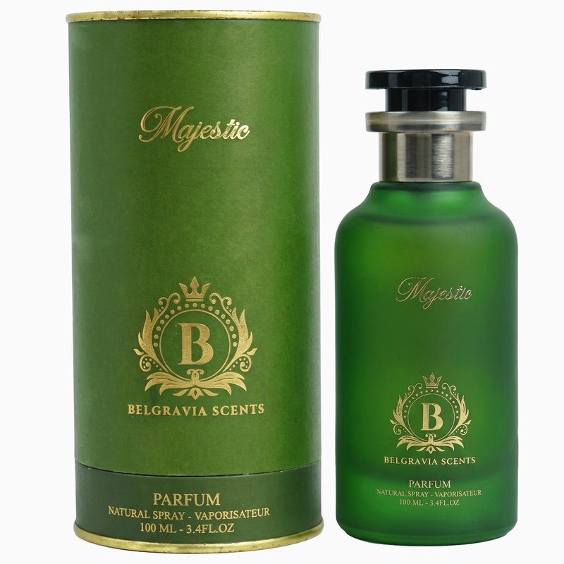 Belgravia Scents Majestic Unisex Eau De Parfum 100ml (3.4 oz) - Long-Lasting Fragrance For Men & Women Premium Oil-Based Vanilla & Agarwood Cologne With Musk & Sandalwood Luxury Arabian Perfume EDP