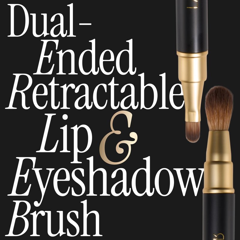 LAURA GELLER NEW YORK Cosmetic Professional Makeup Brushes - Cruelty-Free - 22 Dual-Ended Lip + Eyeshadow Brush