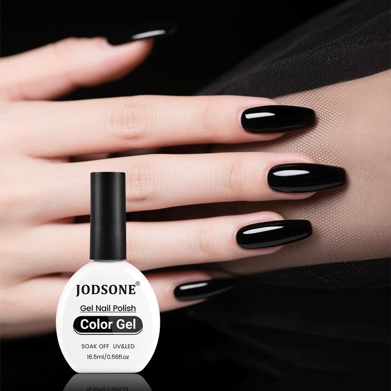 JODSONE Gel Nail Polish 16.5ml Black Art Design Manicure Salon DIY at Home Soak Off U V LED Gel Polish Nail