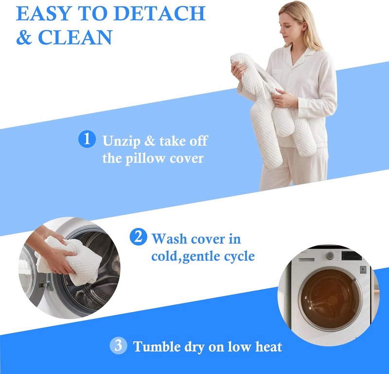 Face Down Pillow,Face Down Pillow After Eye Surgery, BBL Pillow After Surgery Stomach Sleeping Pillow, Home Pillows Faces Down with Shredded Memory Foam and Removable Cover