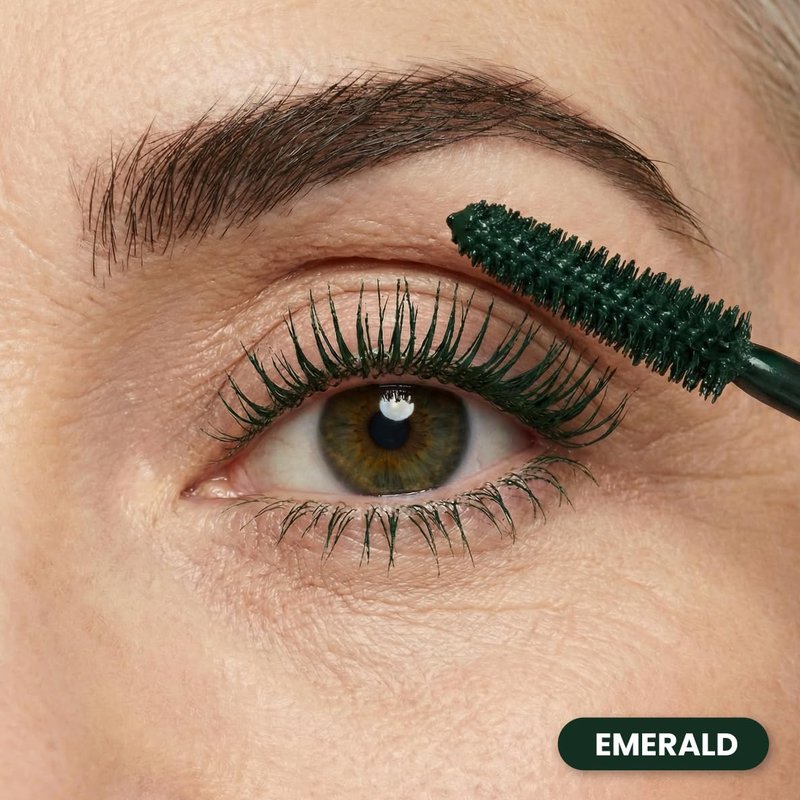 Prime Prometics PrimeLash Mascara for Older Woman – Volumizing, Incredible Length in 2 Coats – Long-Stay, Zero Clumps, Hypoallergenic (Emerald)