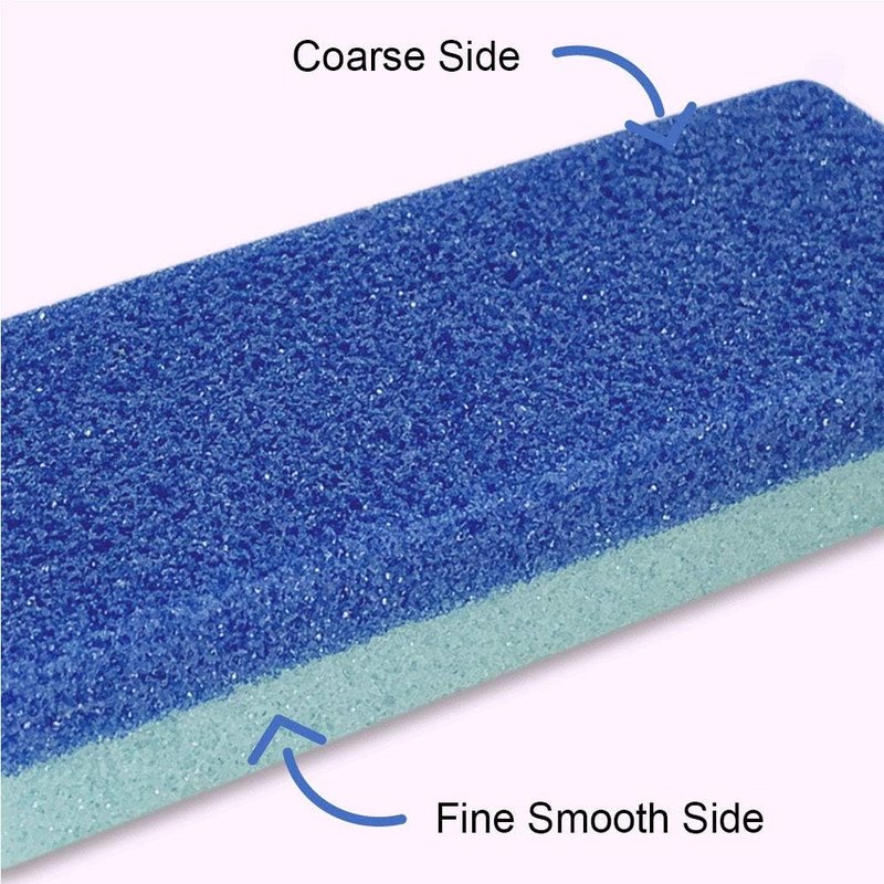 Maryton Pumice Stone for Feet - Callus Remover & Scrubber | Pack of 4, Blue