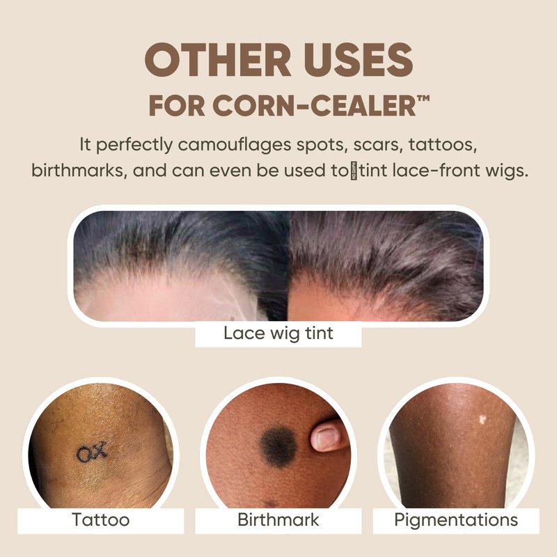 Regine Switzerland Toe Corn Makeup - Instant Coverage for Corns & Blemishes | Waterproof | Mocha