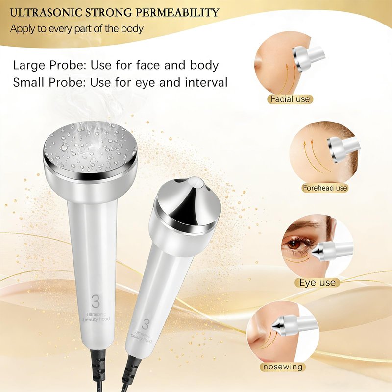 High Frequency RF Skin Tightening Device for Face & Body,Anti-Aging Beauty Machine for Wrinkle Reduction & Sagging Jawline, Non-Invasive At-Home Salon Facial Treatment for Women Model EP-400