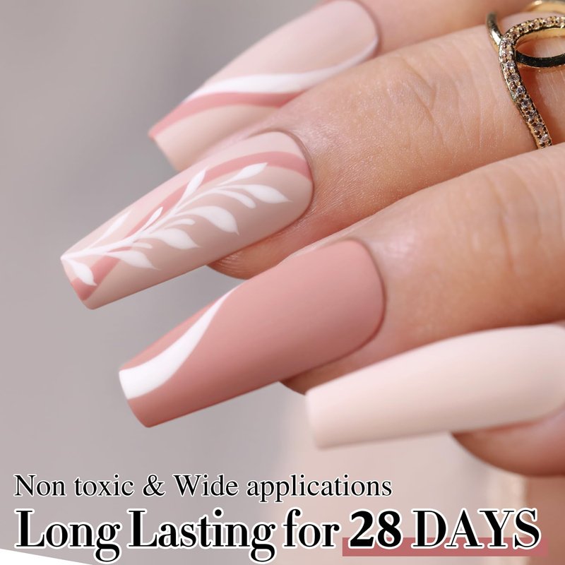 Double Rhythm 15ML Gel Nail Polish Pure Sheer Same Color Same Bottle Soak Off Gel Polish Art Manicure Salon DIY at Home for Women (Pink-A1116)