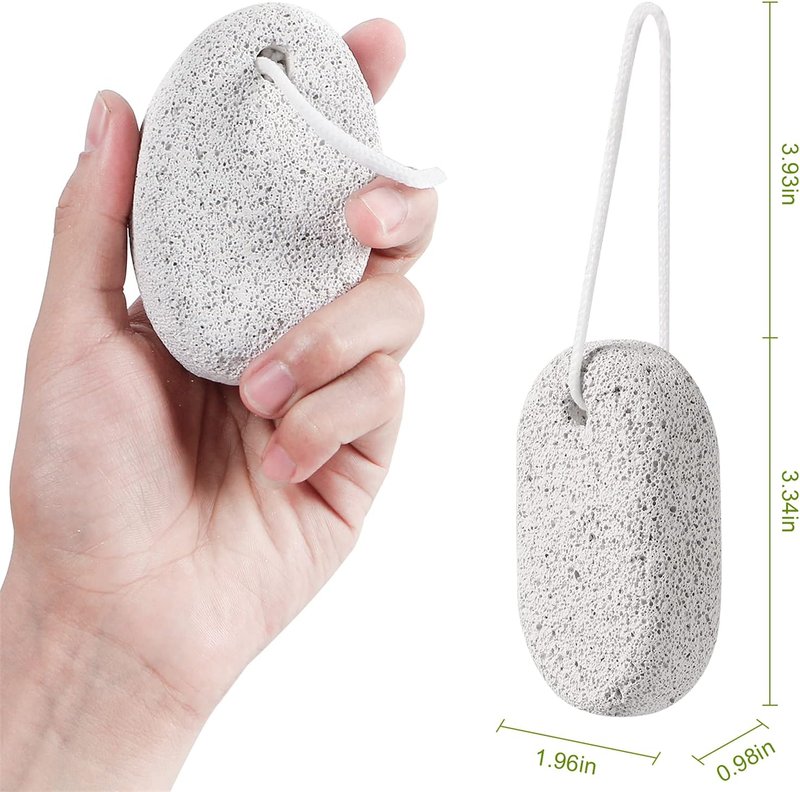 Natural Pumice Stone Set - Effective Callus Remover for Feet & Hands | Exfoliating Pedicure Tools (2PCS)