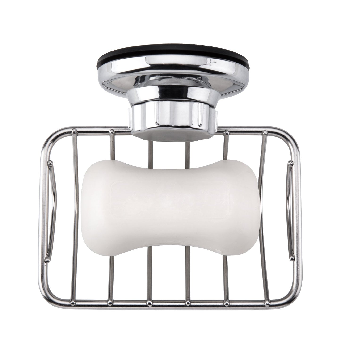 iPEGTOP Super Powerful Vacuum Suction Cup Soap Dish, Updated Strong Rustproof Stainless Steel Shower Caddy Soap Saver Sponge Holder for Bathroom & Kitchen Sink