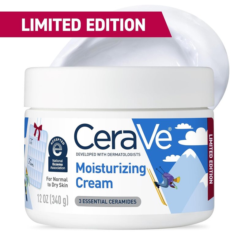 CeraVe Moisturizing Cream - Hydrating Daily Moisturizer for Dry Skin | 12 Ounce, Oil-Free & Fragrance-Free