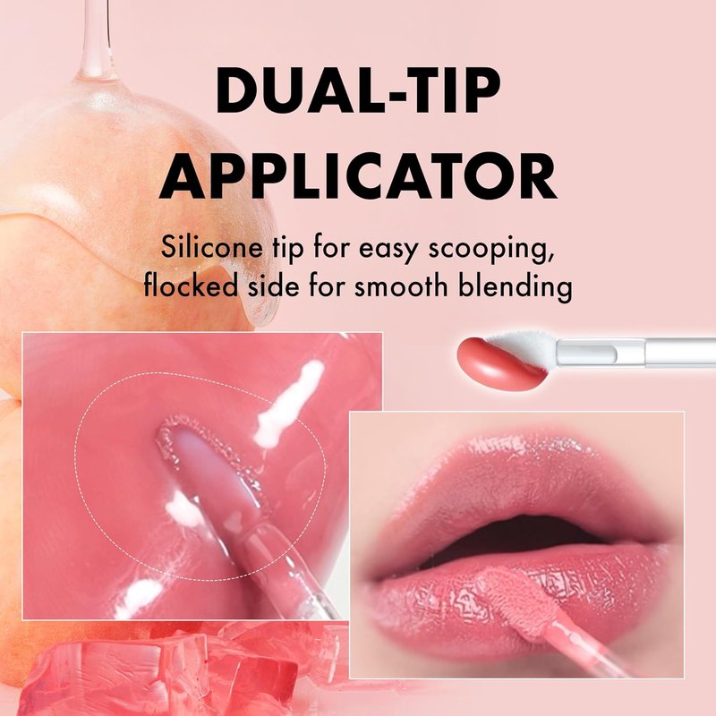 Amuse SEOUL Jel-Fit Tinted Lip Gloss (01 OAT VANILLA) - Ultra Shine Plumping Lip Stain, Hydrating Volumizing Lip Tint, Non-Sticky, Long Lasting Glossy Finish, Vegan, K-Beauty Makeup | High Shine, Buildable Color