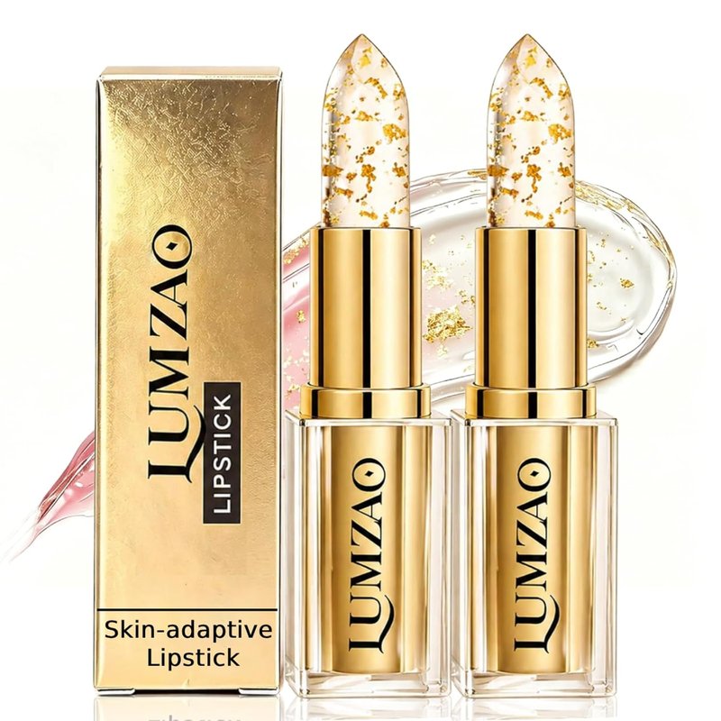 LUMZAO Color Changing Lipstick, pH & Temperature Activated Lip Balm, Moisturizing Buildable Pink Lips Tint, Long Lasting Sheer Glossy Lip Color for Dry Lips (2pcs) | Color Changing