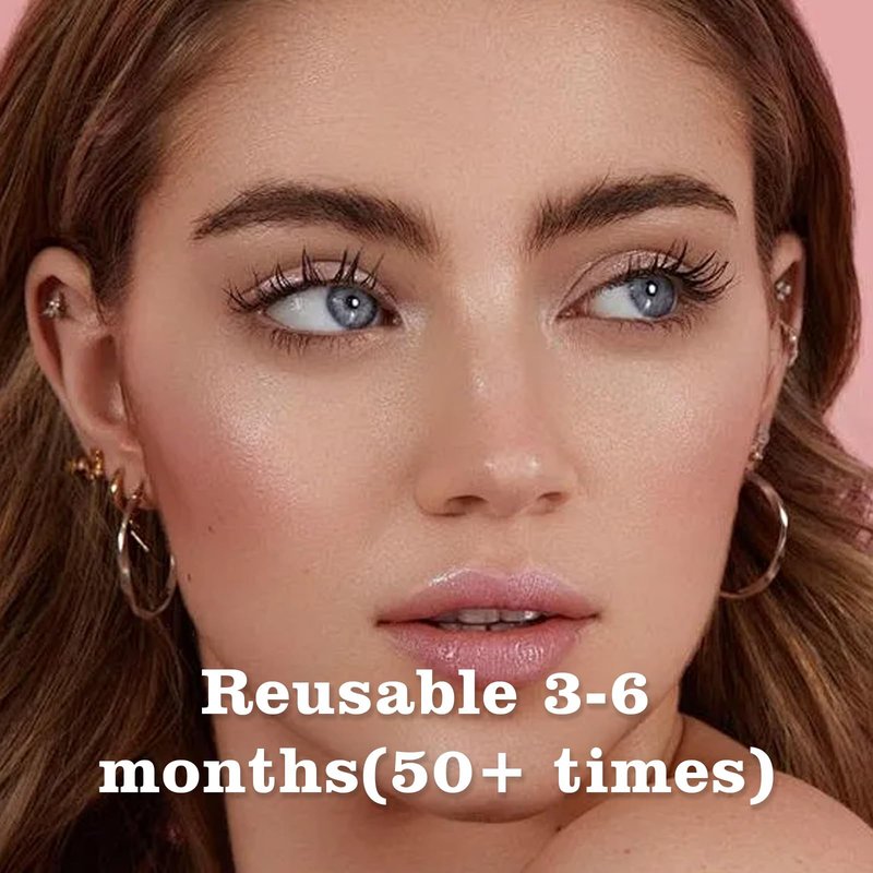 Meylora Magnetic Lashes,Magnetic Eyelashes with Applicator,2026 New Magnet Lashes Natural Look,Reusable No Glue Needed Soft Lashes Kit(02+04)