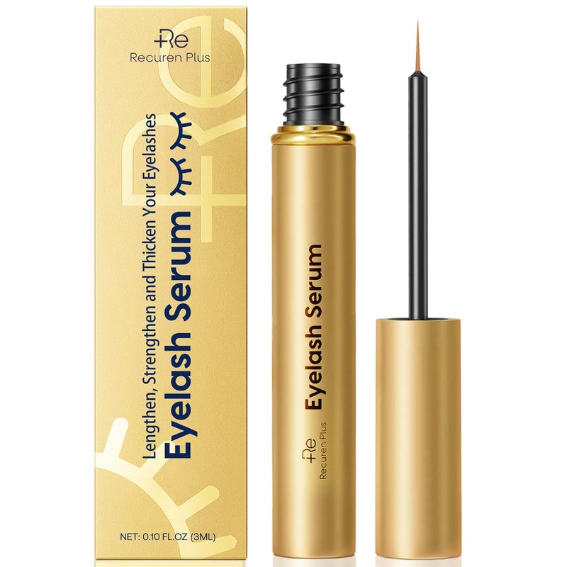 Recuren Plus Premium Eyelash Growth Serum: Advanced Vegan Formula for Longer Thicker Lashes