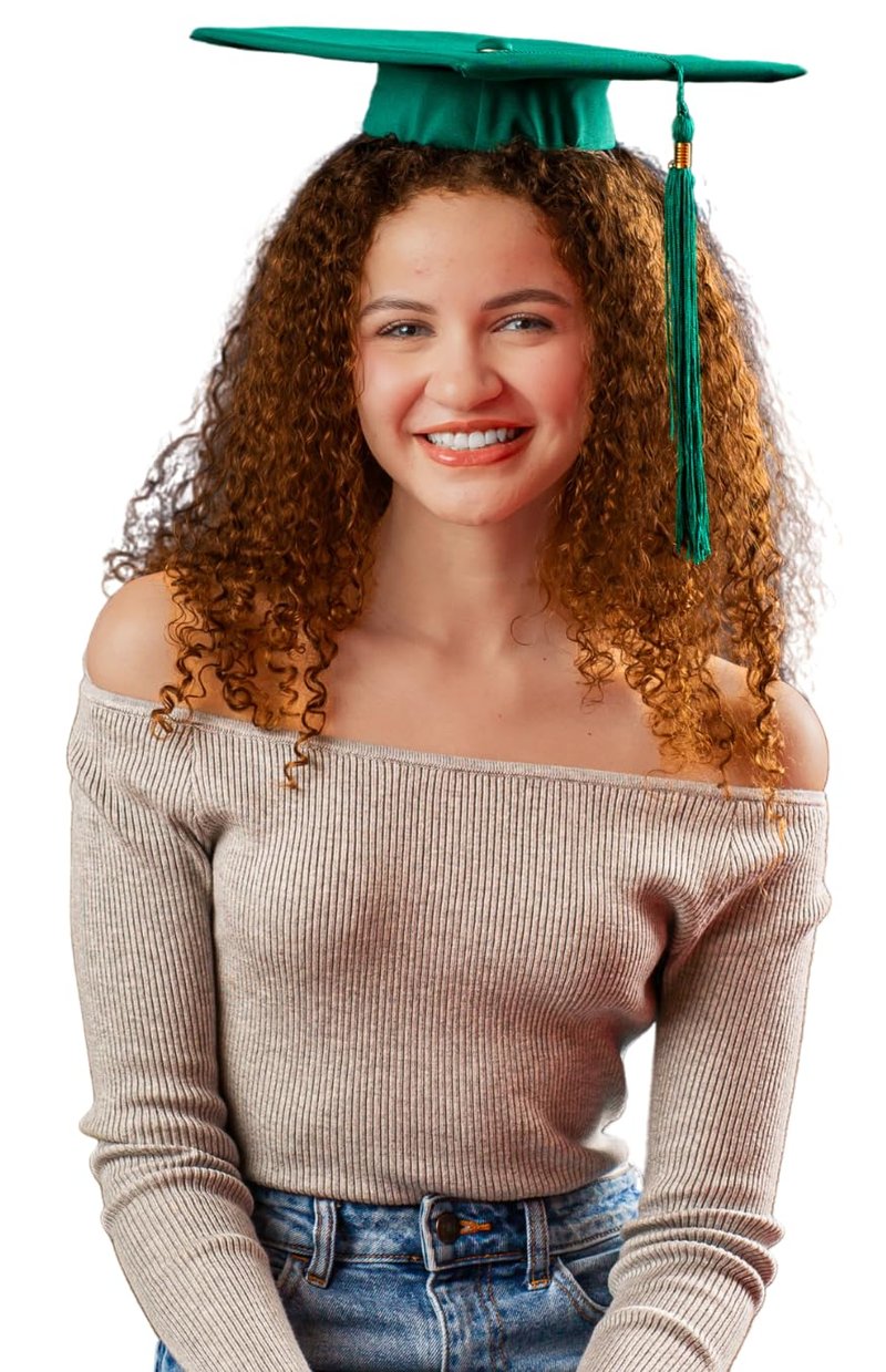 Grad Cap Remix | Original Graduation Cap Headband - Secure Your Cap & Maintain Natural Hair - Black & Clear Included