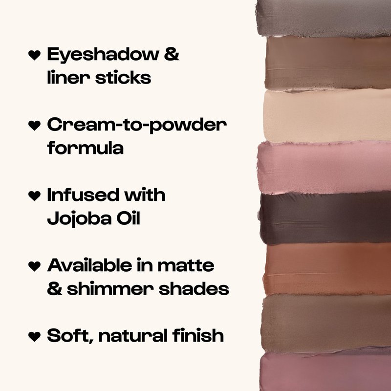 ALLEYOOP 11th Hour Waterproof Cream Eyeshadow Stick – Long-Lasting Eye Shadow Pencil & Eyeliner, Cream to Powder Stick & Highlighter – Smudge-Proof Eyeshadow Shimmer, Champagne Shimmer