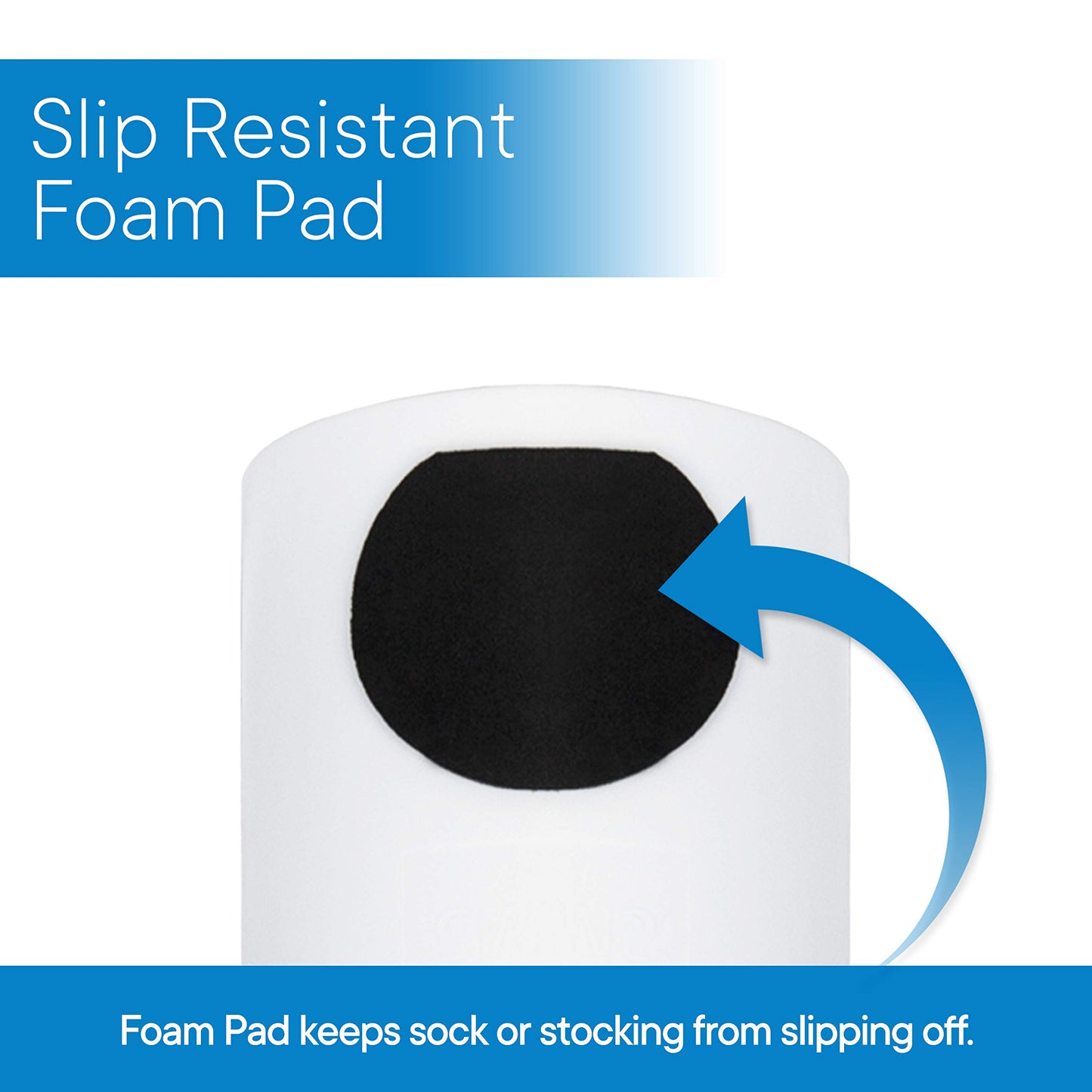 RMS Deluxe Sock Aid - Socks Helper with Foam Handles for Regular Socks