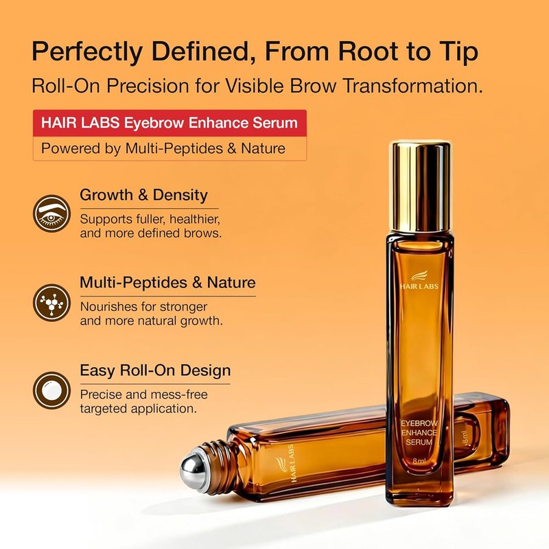 Skiennix Eyebrow Enhance Serum - 5 Peptides & Resurrection Plant for Fuller, Healthier Brows | 8ml
