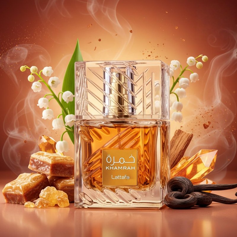 Lattafa Khamrah – Warm Spicy Vanilla Amber Fragrance, Unisex Perfume, 100 ml