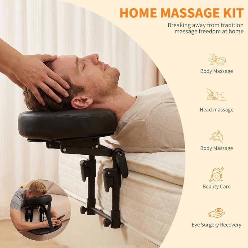 Skiennix Massage Headrest - Adjustable Face Cradle for Home Use | Ideal for Post-Surgery Comfort