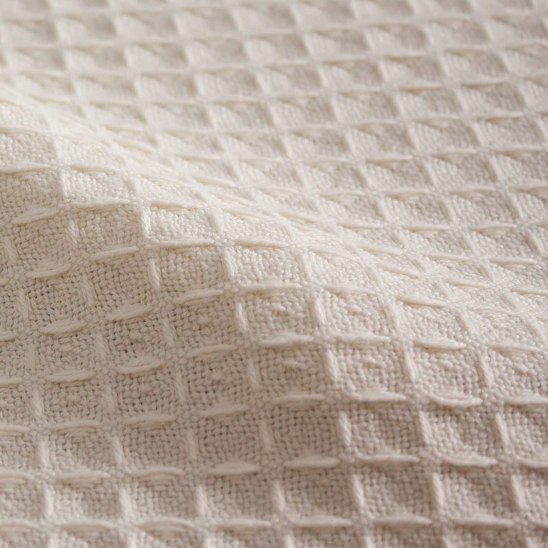 Body Linen Waffle Weave Massage Table Blankets - Soft and Stylish 50/50 Polyester-Cotton Blend - 66 by 90 inches -Available in White, Natural and Gray - 1 Pack Natural