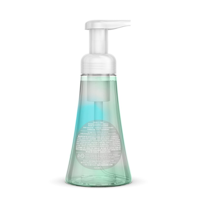 Method Foaming Hand Soap, Coconut Water, 10 fl oz (Pack of 6)