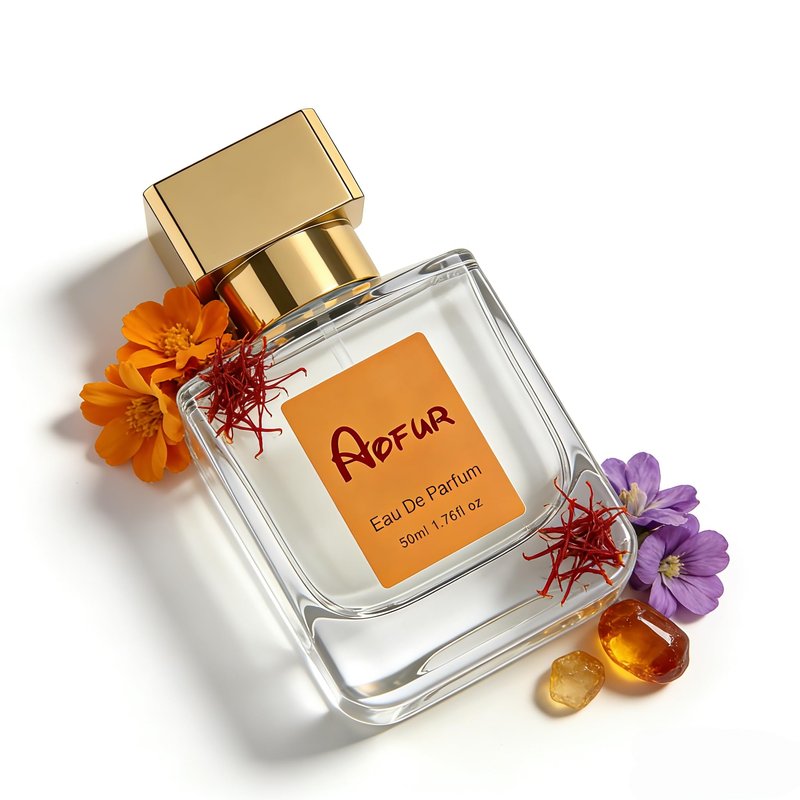 Aofur Vanilla Oud 1.7 Fl Oz (50ml) - Eau de Parfum - Inspired by Ba.ccarat Rou.ge 5.40 - Vegan, Women Luxury Fragrance (1.7 Fl Oz (50ml), Ambery Saffron)