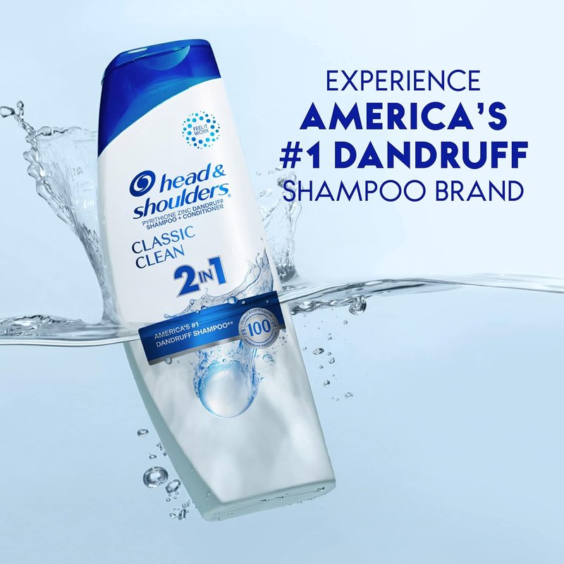 Head & Shoulders Classic Clean 2-in-1 Anti-Dandruff Shampoo & Conditioner - Flake Control, 8.45 fl oz