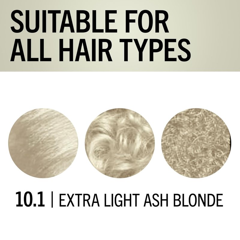 Schwarzkopf Keratin Color Permanent Hair Color - 10.1 Extra Light Ash Blonde | Salon-Quality Dye for 80% Less Breakage & 100% Gray Coverage
