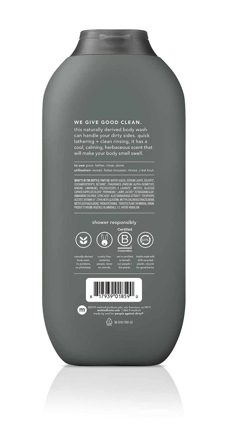 Method Men, 3-pack Body Wash 18 Oz Each (Sea + Surf, Cedar + Cypress, Juniper + Sage)