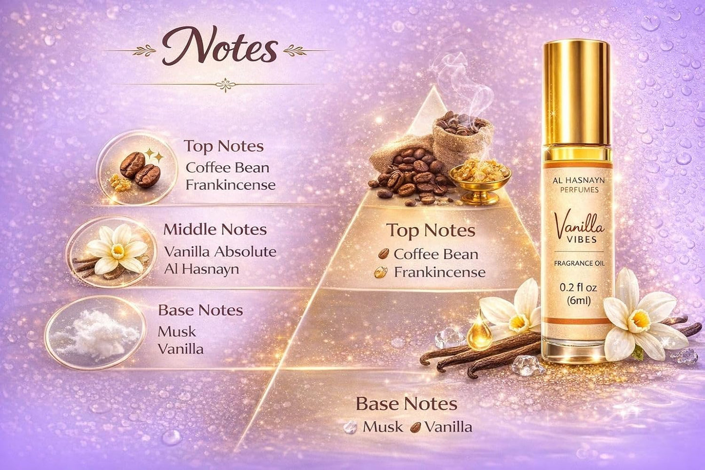 Vanilla Vibes Fragrance Oil Roll-On Perfume - Alcohol-Free, Long-Lasting | 6ML (0.20 fl oz)