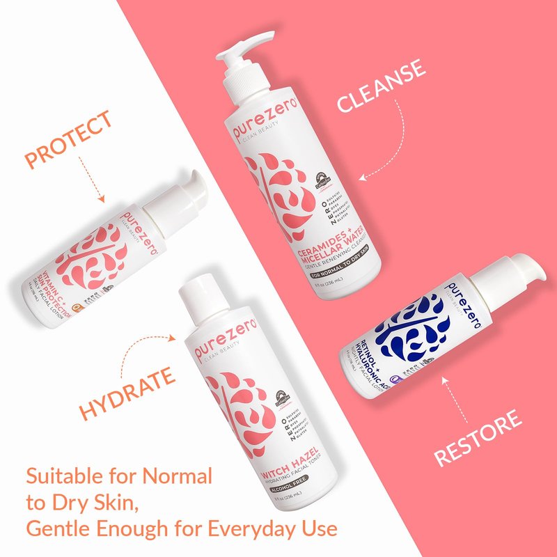 Purezero Moisturizing Night Cream – Hydrating & Anti-Aging Face Moisturizer with Pure Ingredients, Paraben-Free, Vegan, Cruelty-Free, 4 oz