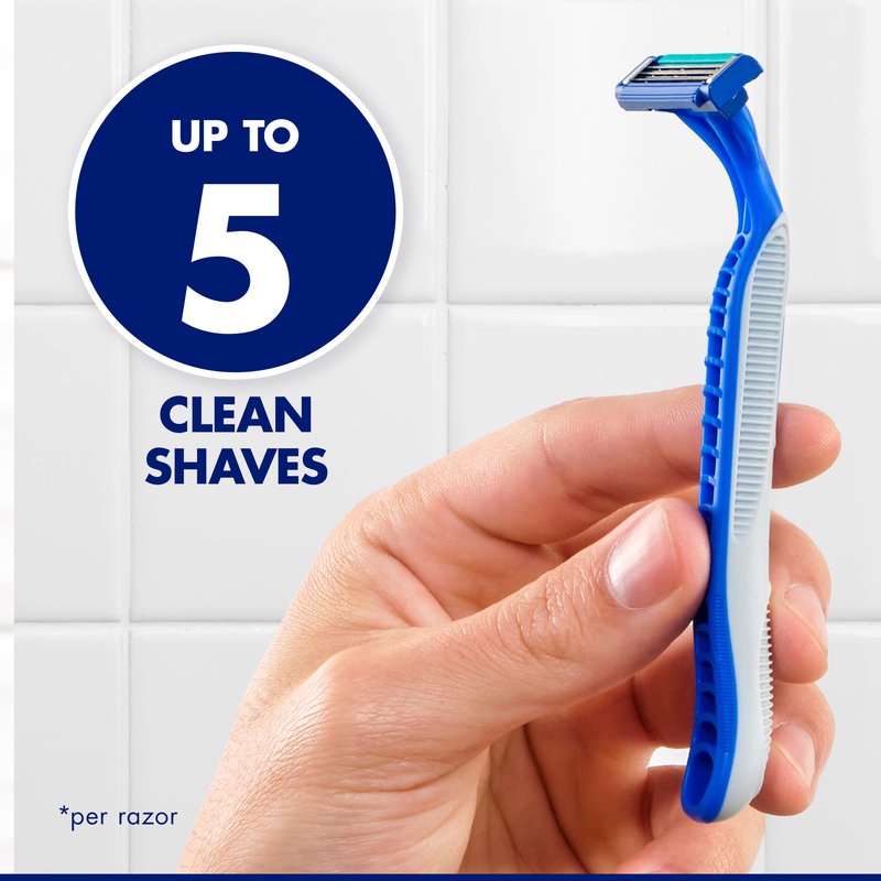 Sensor3 Simple Men’s Disposable Razors, 12 Count