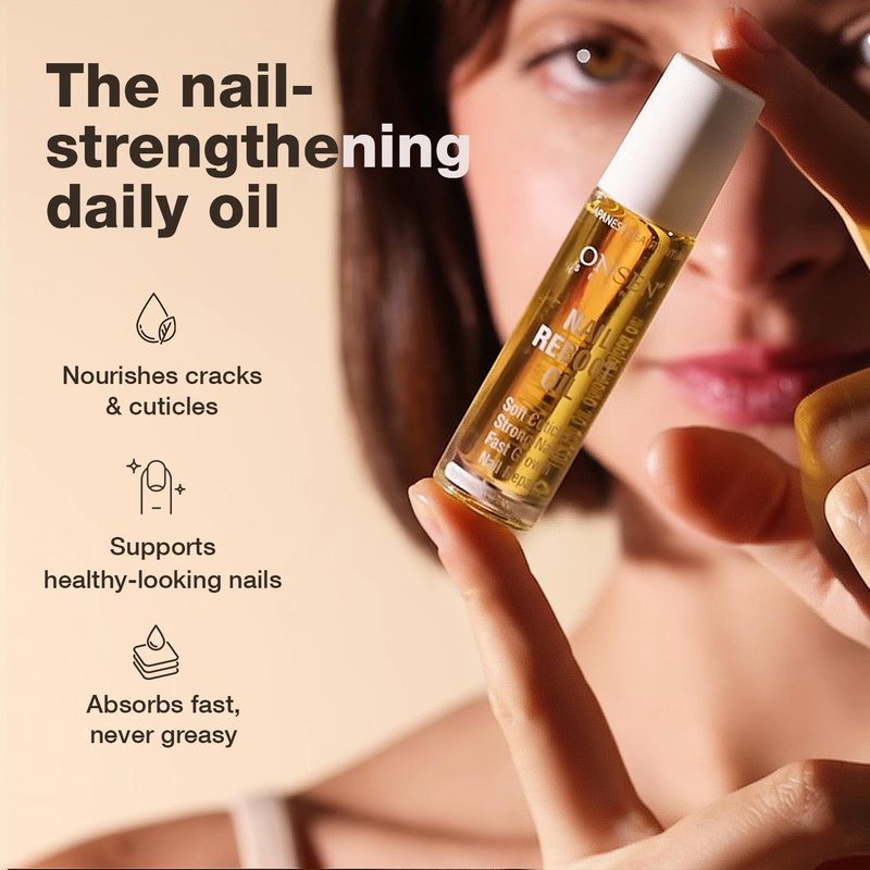 Onsen Secret Nail & Cuticle Repair Oil (10ml) - Dry Oil Formula - Japanese Tsubaki, Tea Tree & Jojoba - Strengthens Nails, Repairs Cuticles, Hydrates Skin & Hair - Natural & Vegan
