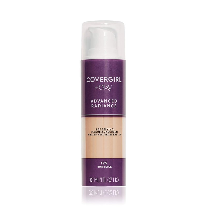 COVERGIRL Advanced Radiance Foundation - Age-Defying Makeup in Buff Beige, 1 oz