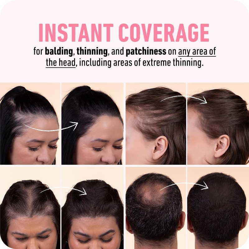 BOLDIFY Hairline Powder - Water-Resistant Root Touch Up Hair Color for Gray Coverage - 24-Hour Stain-Proof, Mess-Free Hair Powder for Thinning Hair - Gray
