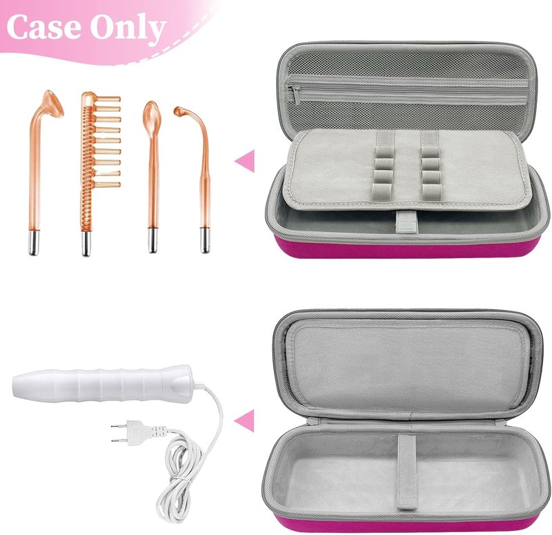 High Frequency Wand Case - Hard Protective Storage for Skin Therapy Wand | Compatible with Nuderma, Houzzi, Uupas, Titoe