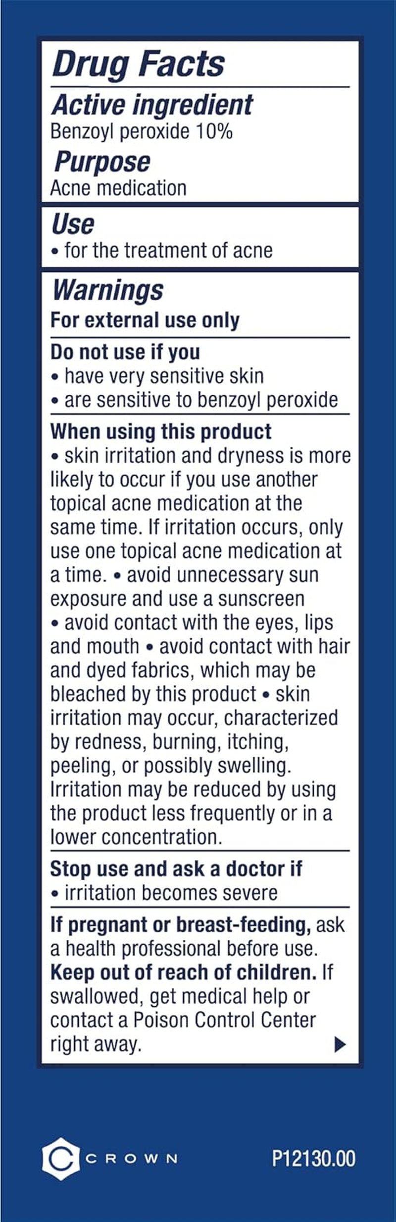 PanOxyl Acne Foaming Wash Benzoyl Peroxide 10% Maximum Strength Antimicrobial, 3 Oz, Pack of 2