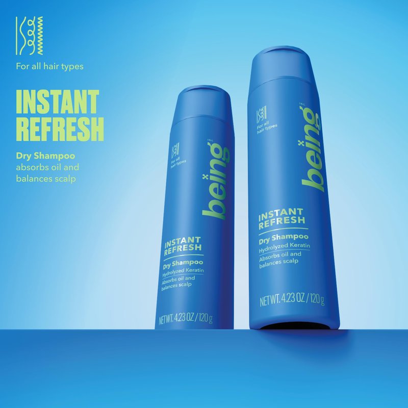 being INSTANT REFRESH Dry Shampoo with Keratin 4.23 OZ(Pack of 2)