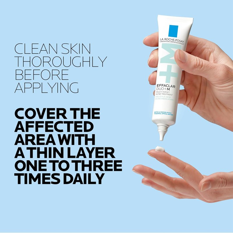 La Roche-Posay Effaclar Salicylic Acid Acne Treatment - Mattifying Gel Cream for Blackheads & Pores | Non-Greasy, Sensitive Skin Safe