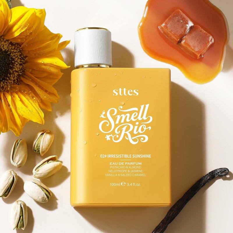 Irresistible Sunshine Perfume for Women - Pistachio, Vanilla & Salted Caramel Eau de Parfum 100ml | Sweet Gourmand Fragrance