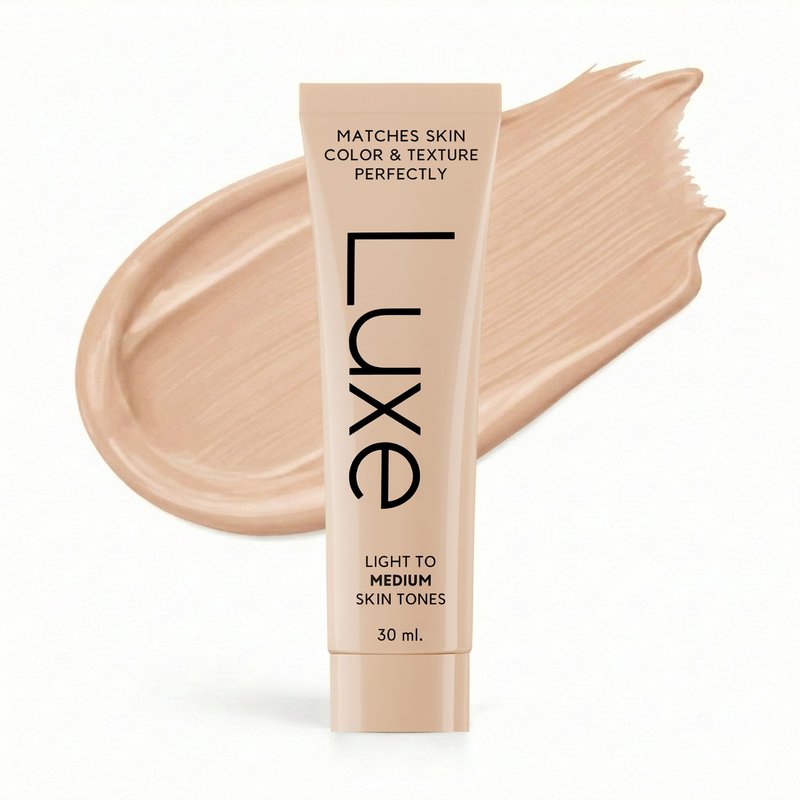 Luxe Color Changing Foundation for Women – Instantly Adapts to Your Skin Tone – Buildable Light-to-Medium Coverage – 12-Hour Wear – Natural Dewy Finish - Medium