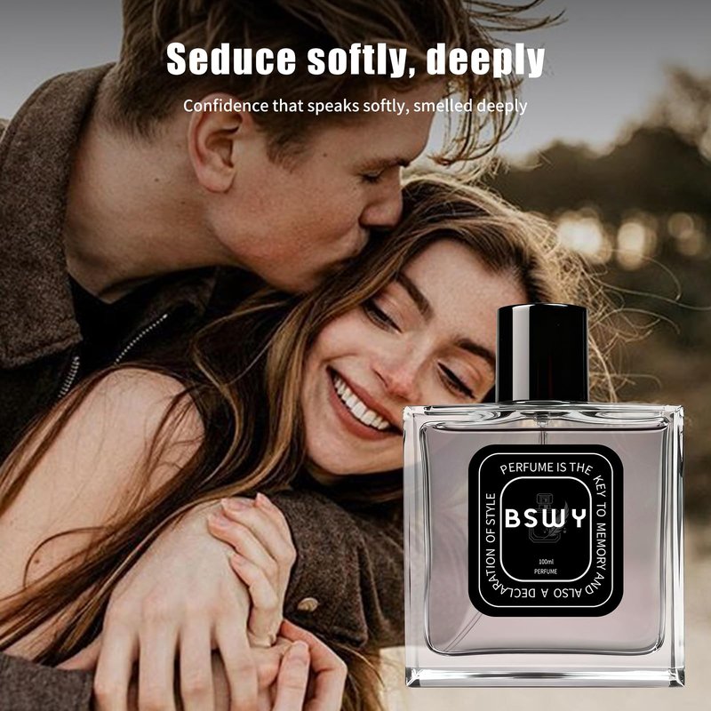 Perfume for Men - Long-Lasting Pheromone Cologne Eau de Toilette - Fresh & Seductive Scent with Almond, Citrus, Cedar, Vanilla & Rosemary Notes - 100ml / 3.4Fl Oz