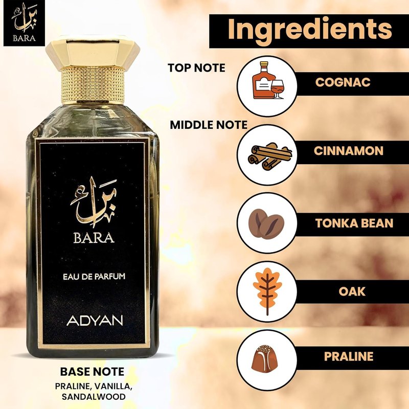 Adyan Bara Eau De Parfum 100ml | Unisex Arabic Fragrance - Long Lasting Scent from Dubai