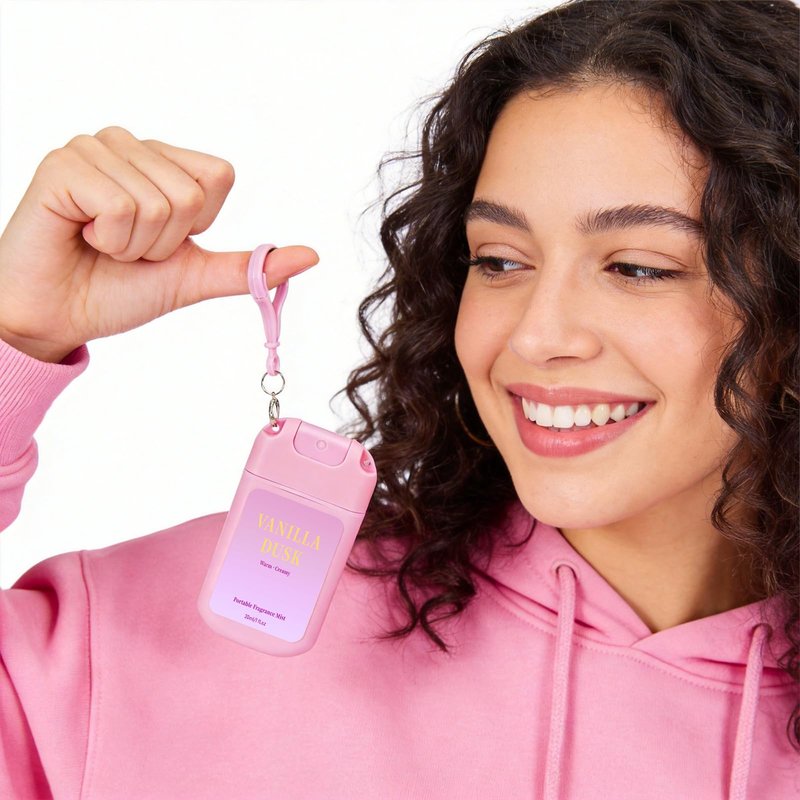 AQUA BLANCE Travel Size Body Spray for Women, Card-Style Portable Fragrance Mist with Removable Hook, 3 Pack Each 1 fl oz - Vanilla, Jasmine, Lavender