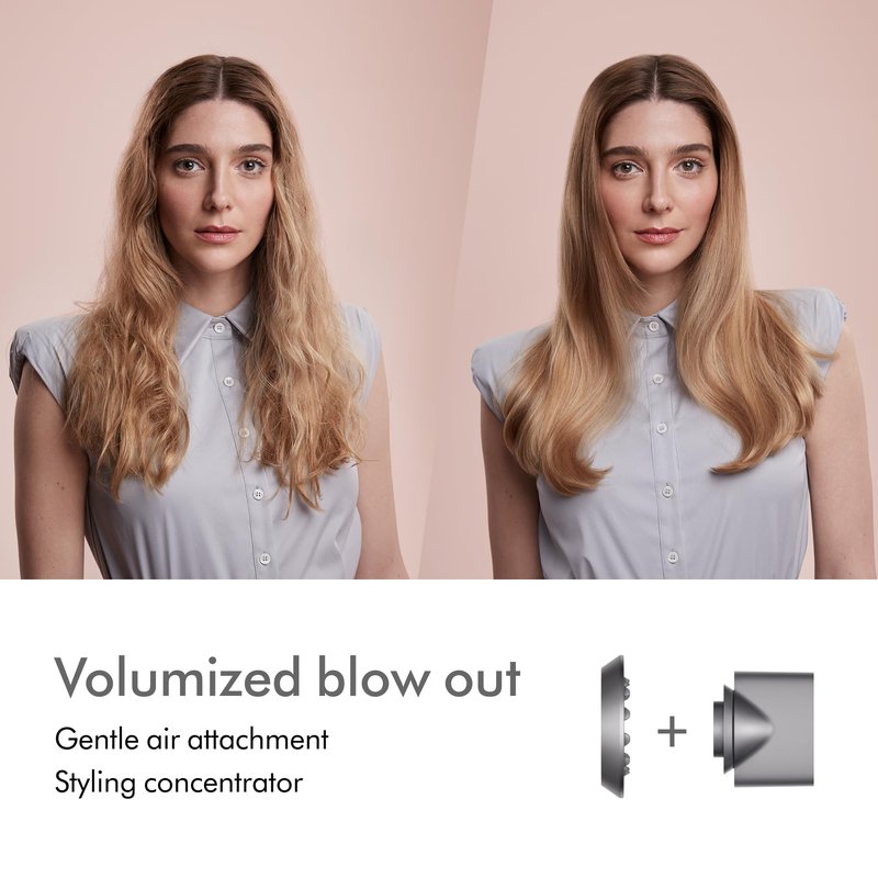 Dyson Supersonic Hair Dryer, No Heat Damage, 5 attachments with Diffuser & Styling Concentrator, Precision Styling Blow Dryer, All Hair Types